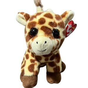 TY Beanie Babie Peaches Giraffe Boo 6 inch NWT Stuffed Animal Plush